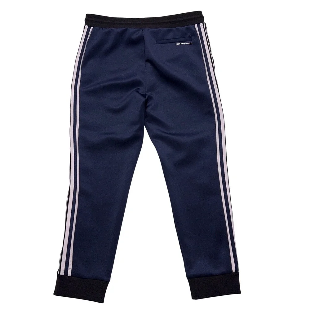 Karl Lagerfeld‎ Paris Jogger Sweatpants Mens Large Blue Colorblock Track
